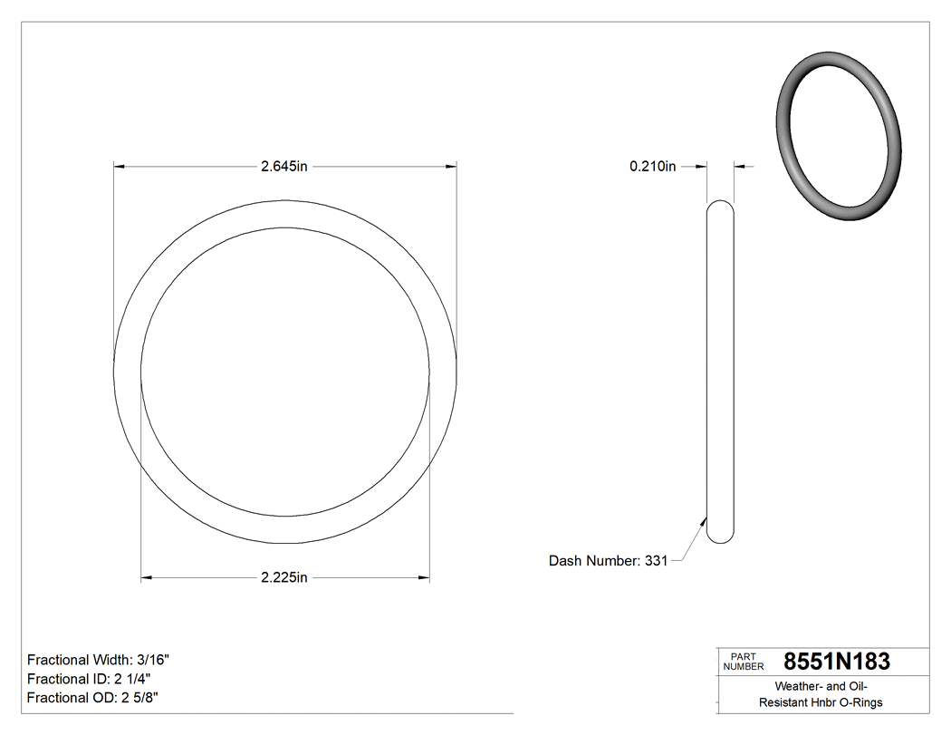 Technical drawing - 8551N183